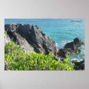 Póster Acantilados de caliza en la bahía de Horseshoe, Be