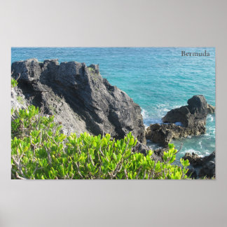 Póster Acantilados de caliza en la bahía de Horseshoe, Be