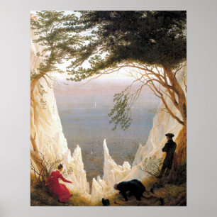 Póster Acantilados De Chalk Sobre Rugen (Friedrich 1818)