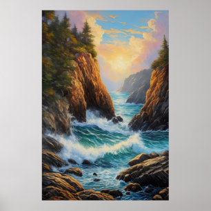 Póster Acantilados de furia