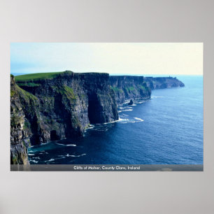Póster Acantilados de Moher, condado Clare, Irlanda