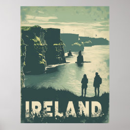 Póster Acantilados de Moher Journey Ireland