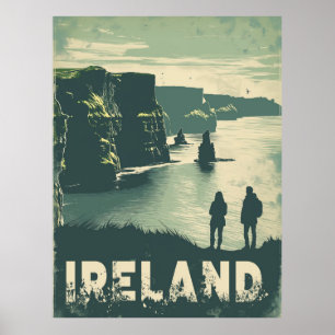 Póster Acantilados de Moher Journey Ireland