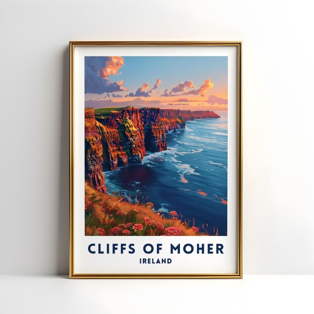 Póster Acantilados De Moher Travel Print Poster Irlandés  (Subido por el creador)