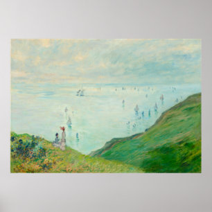 Póster Acantilados de Pourville por Claude Monet