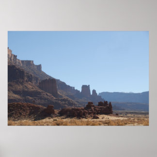 Póster Acantilados Rojos