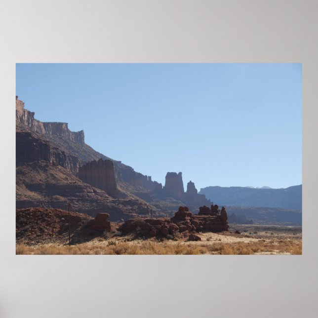 Póster Acantilados Rojos (Frente)