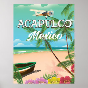 Póster Acapulco México poster de Viajes Vintage