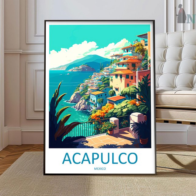 Póster Acapulco Travel Print Wall Art Acapulco Wall Hangi (Subido por el creador)
