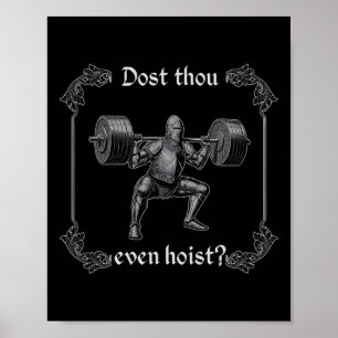 Póster ¿Acaso Levantas Funny Gym Meme 
