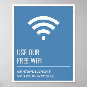 Póster Acceso Wifi para empresas