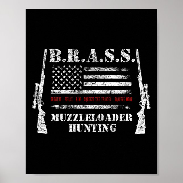 Póster Accesorios Muzzleloader Rifles Fuego De Venados De (Frente)