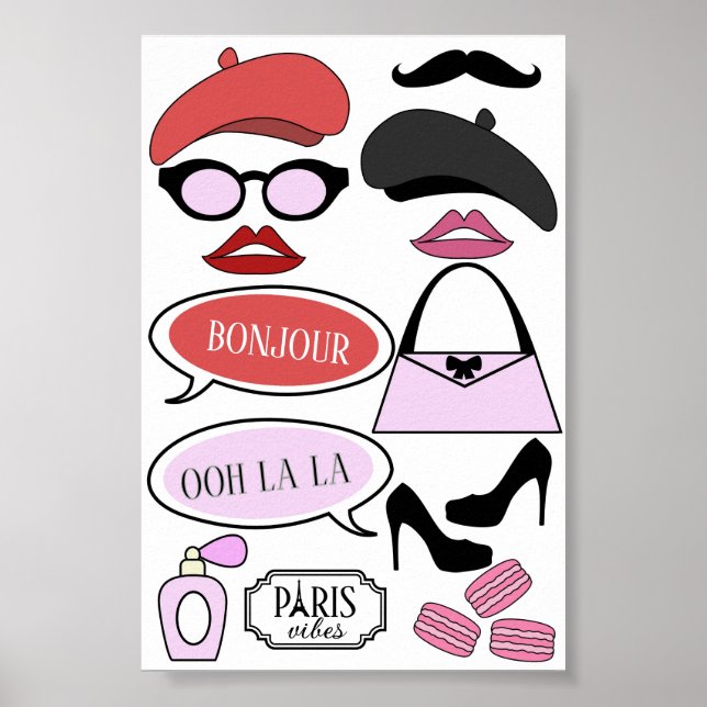 Póster Accesorios para cabina de fotos con tema de Emily  (Frente)