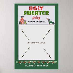 Póster Accesorios para cabina de fotos de fiesta de suéte