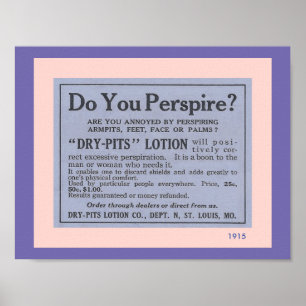 Póster Accesorios para el baño: anuncio de desodorante di