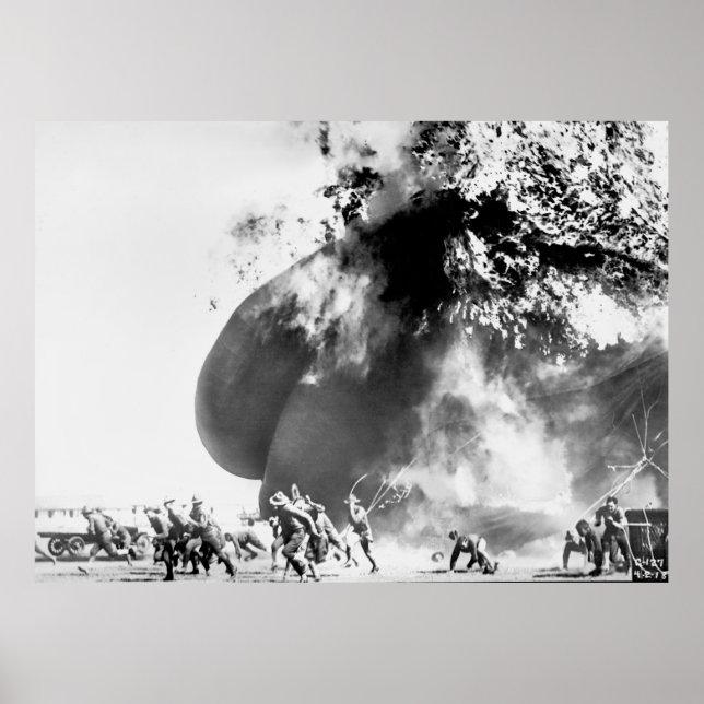 Póster Accidente de globo hidrógeno - Ft Sill Oklahoma 19 (Frente)