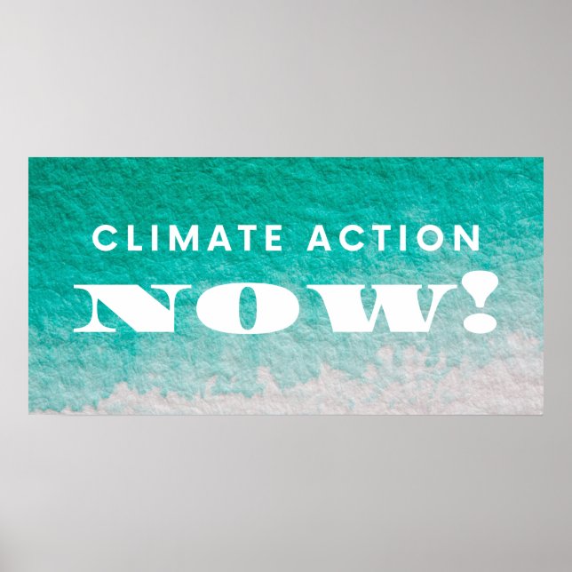 Póster Acción climática ahora (Frente)
