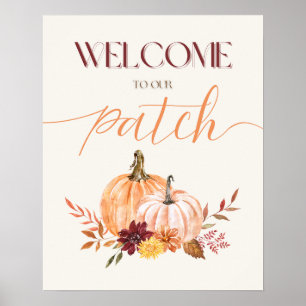 Póster Acción de Gracias "Bienvenidos a nuestro parche" W