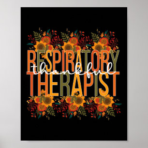 Póster Acción de Gracias Terapia Respiratoria Agradecida