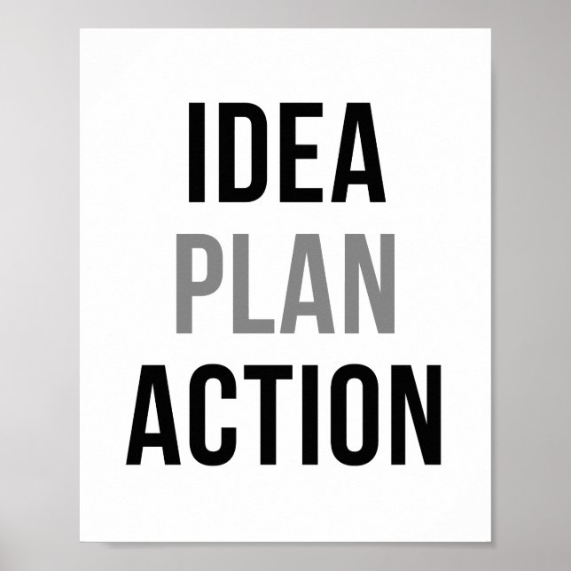 Póster Acción del Plan Idea (Frente)