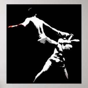 Póster Acción Muay Thai de Boxeo