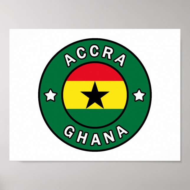 Póster Accra Ghana (Frente)