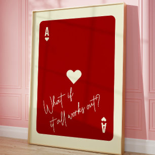 Póster Ace of Hearts Love Cita ¿Y Si Todo Funciona?