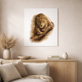 Póster Acechador Silencioso — Leopardo Africano