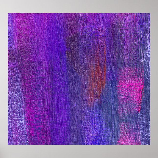 Póster Aceite abstracto: fondo de textura de lona. (Frente)