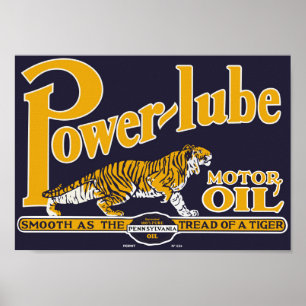 Póster Aceite de motor Power Lube