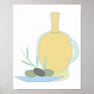 Póster Aceite de oliva
