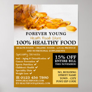 Póster Aceite para hígado de bacalao, publicidad en la ti