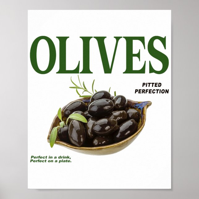 Póster Aceitunas con perfección (Frente)