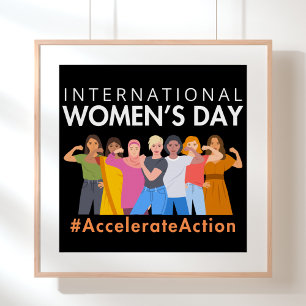 Póster Acelere la acción Día Internacional de la Mujer 20