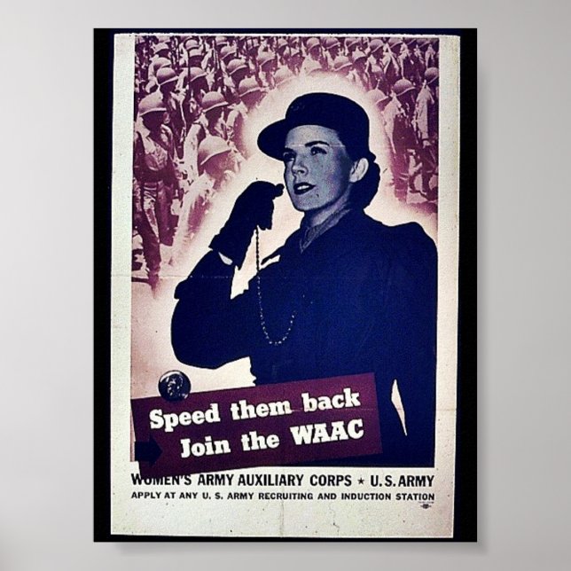 Póster Acelere La Conjunta De Vuelta De La Waac (Frente)