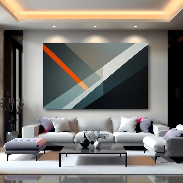 Póster Acento geométrico abstracto naranja (Subido por el creador)