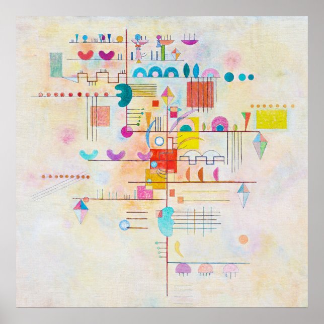 Póster Acento suave, Wassily Kandinsky (Frente)