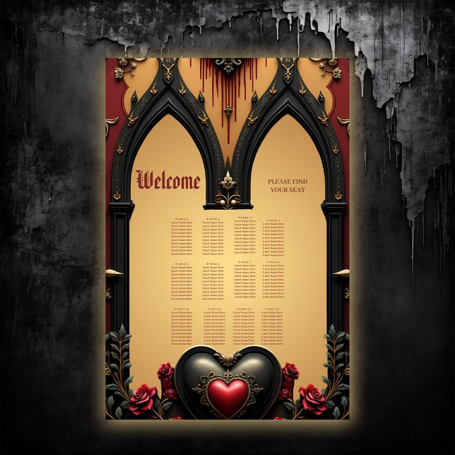 Póster Acentos dorados, rosas rojas y un corazón: (Subido por el creador)