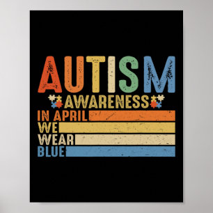 Póster Aceptación De Concienciación Sobre El Autismo Las