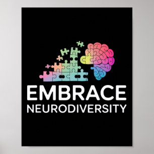 Póster Aceptar la Neurodiversidad Autismo Tdah Inclusión