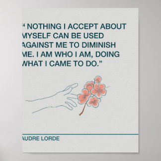 Póster Acepte Audre Lorde