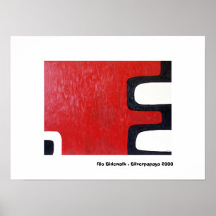 Póster Acera de Río. Silverpapaya 2000