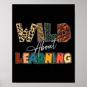 Póster Acerca De Aprender A Leopard Teacher De Vuelta A L