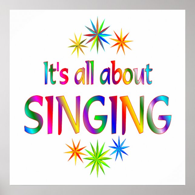 Póster Acerca del canto (Frente)