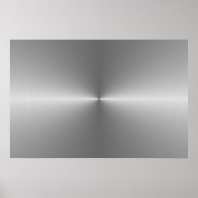 Póster acero circular amplio (Frente)