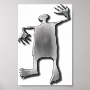 Póster Acero inoxidable de Dancing Man