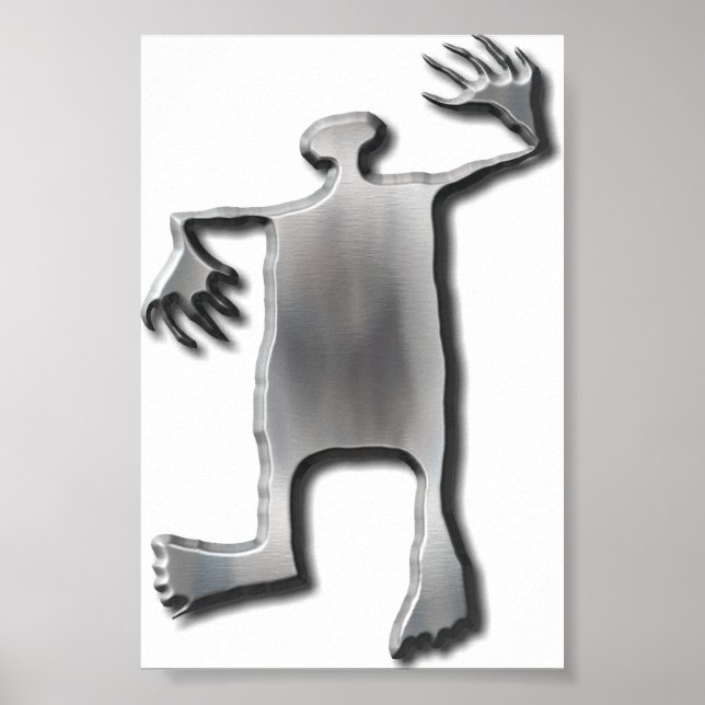 Póster Acero inoxidable de Dancing Man (Frente)