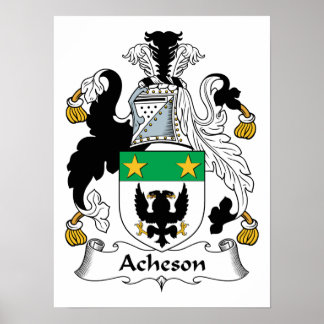 Póster Acheson Family Crest