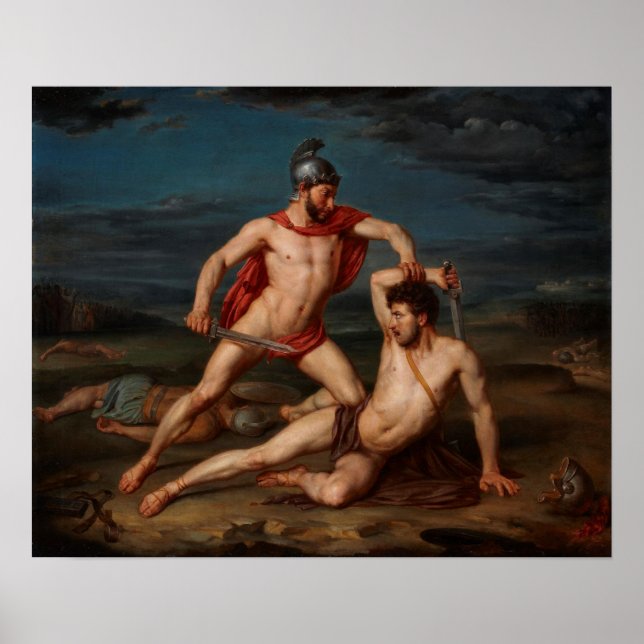 Póster Achilles Slay Hector (Frente)