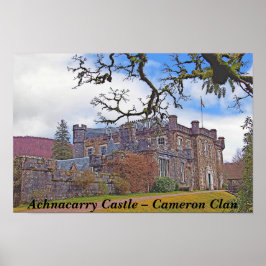 Póster Achnacarry Castle Scotland - Cameron Clan